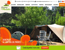 Tablet Screenshot of campingcalparadis.com